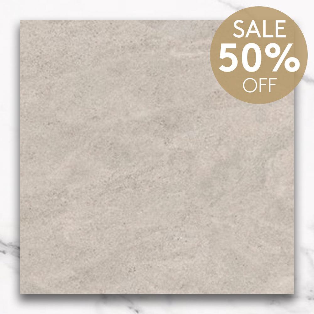Concerta Light Grey 900x900 Limestone Look Lappato Porcelain Tile