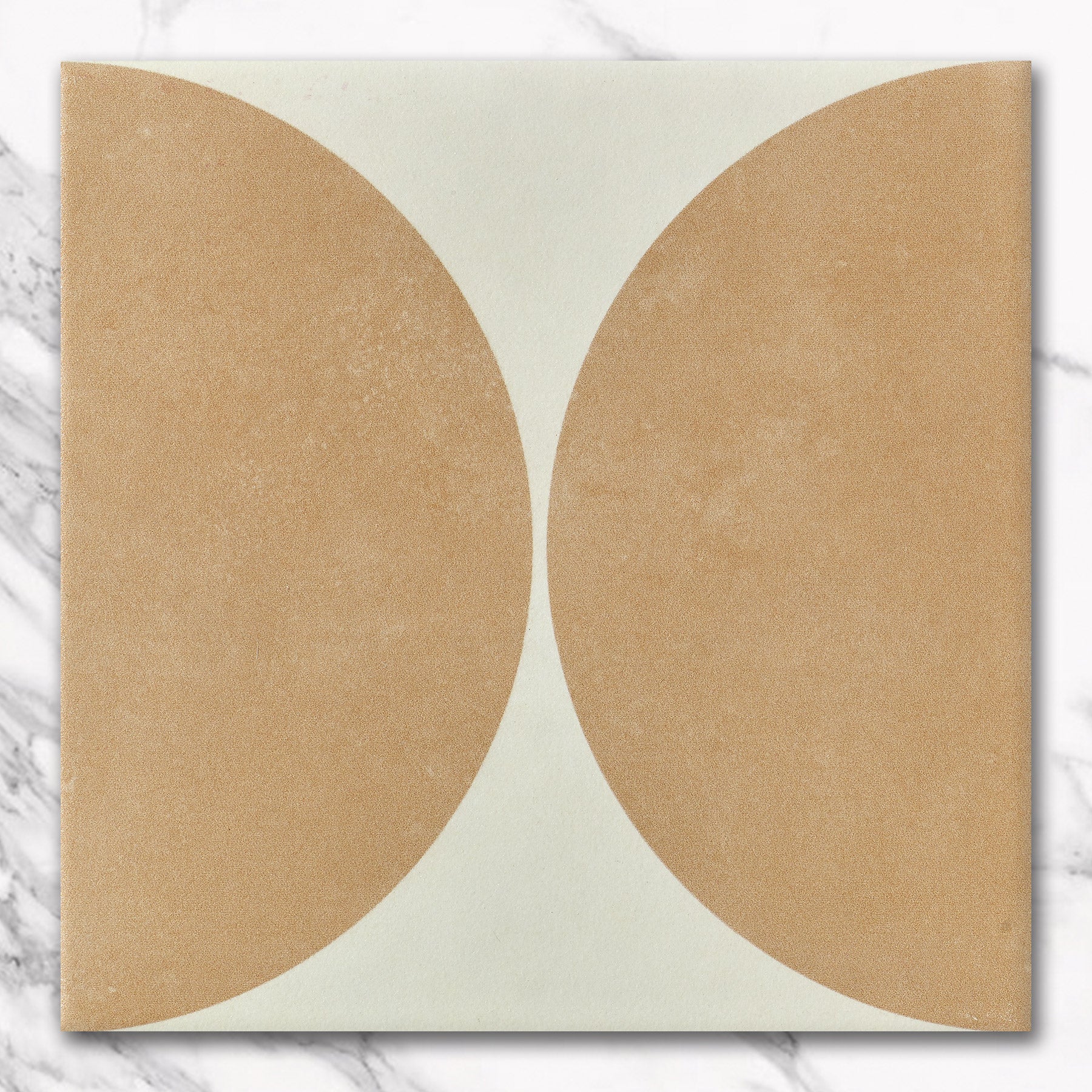 Heritage Duomo Arch Apricot Clay Encaustic Look 200x200 Matt Tile