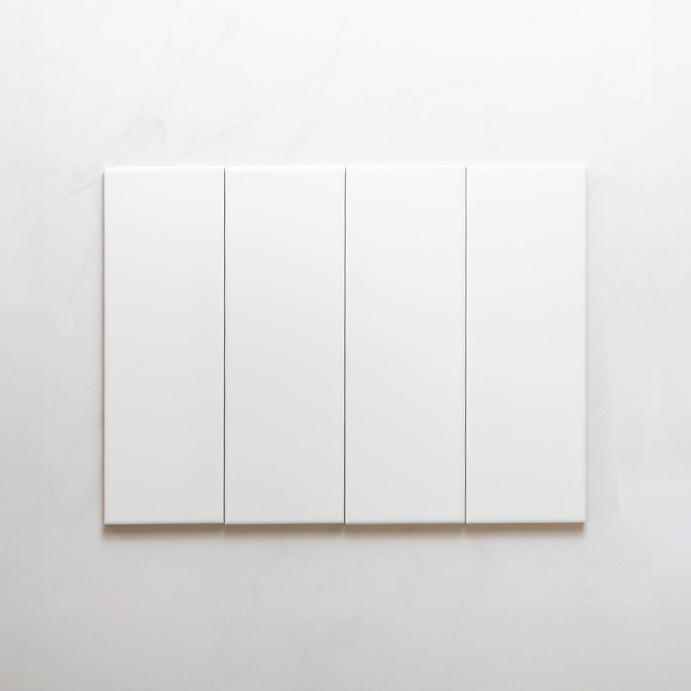 Cascade White 100x300 Matt Unrectified Subway Tile