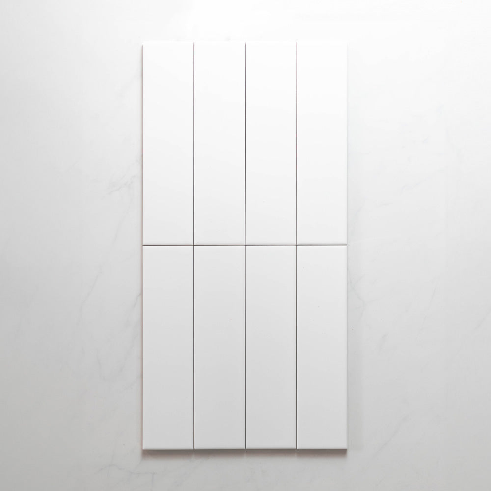 Cascade White 75x300 Gloss Unrectified Subway Tile