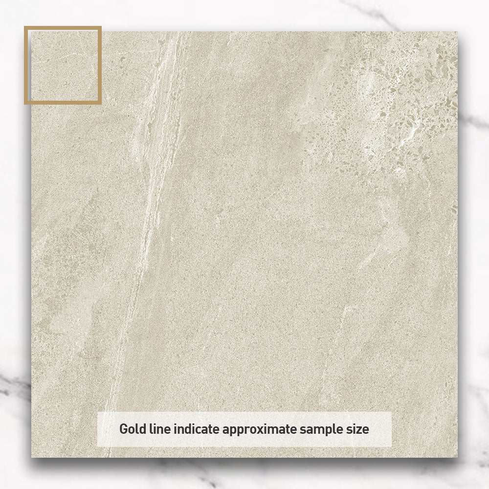 Elysium Beige 600x600 Matt Limestone Look Porcelain Tile