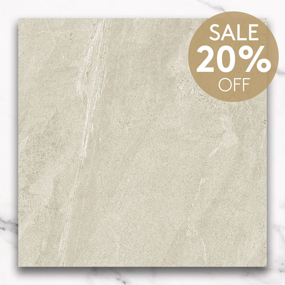 Elysium Beige 600x600 Matt Limestone Look Porcelain Tile