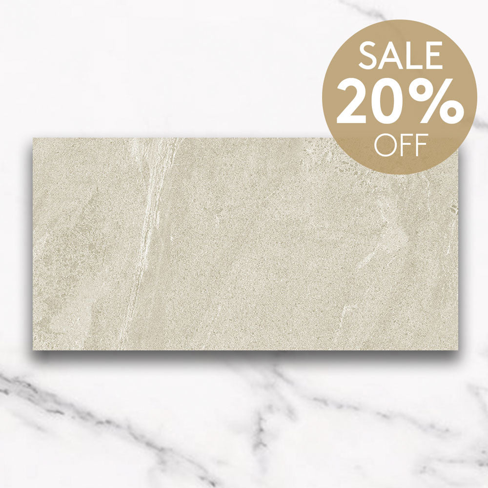 Elysium Beige 300x600 Matt Limestone Look Porcelain Tile