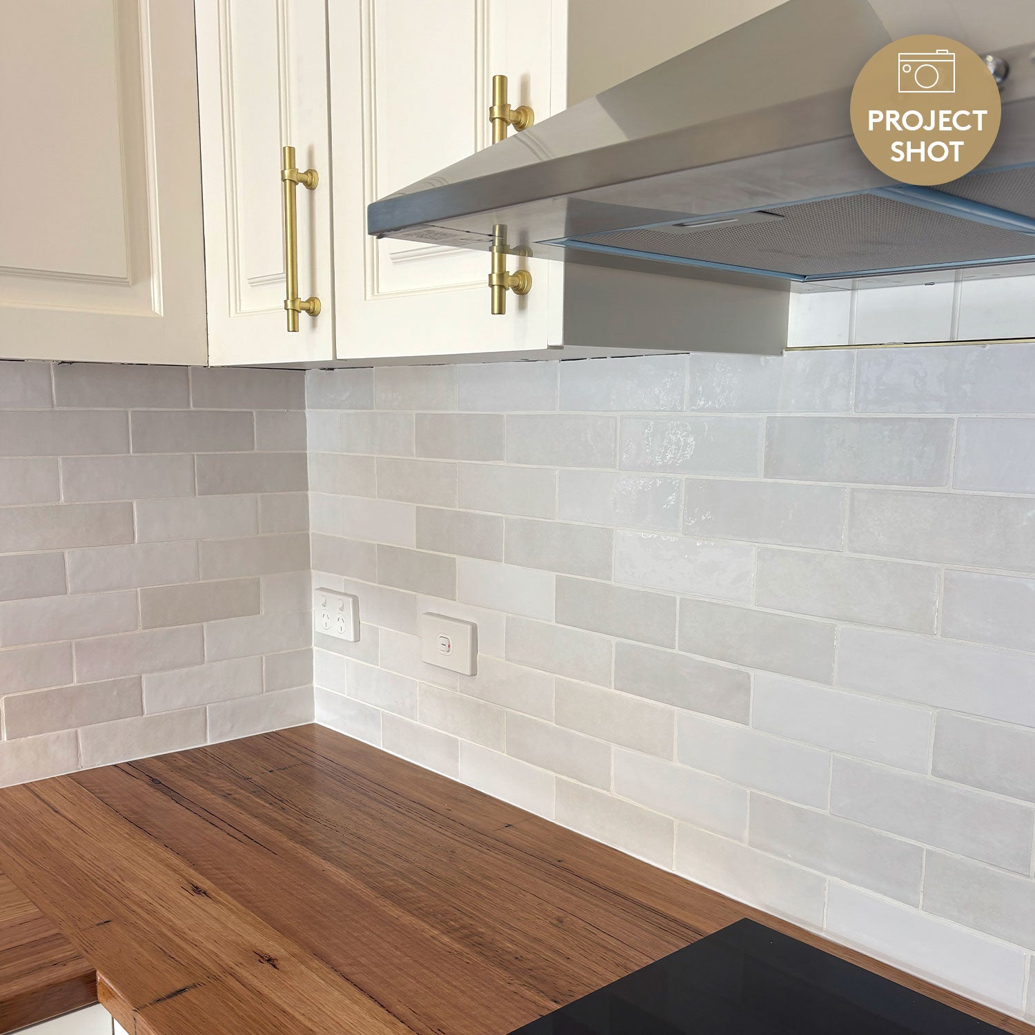 Sorrento White 65X200 Zellige Gloss Subway Tile