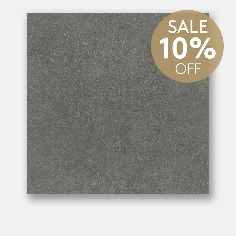 Galway Charcoal 600X600 Matt Concrete Look Porcelain Tile