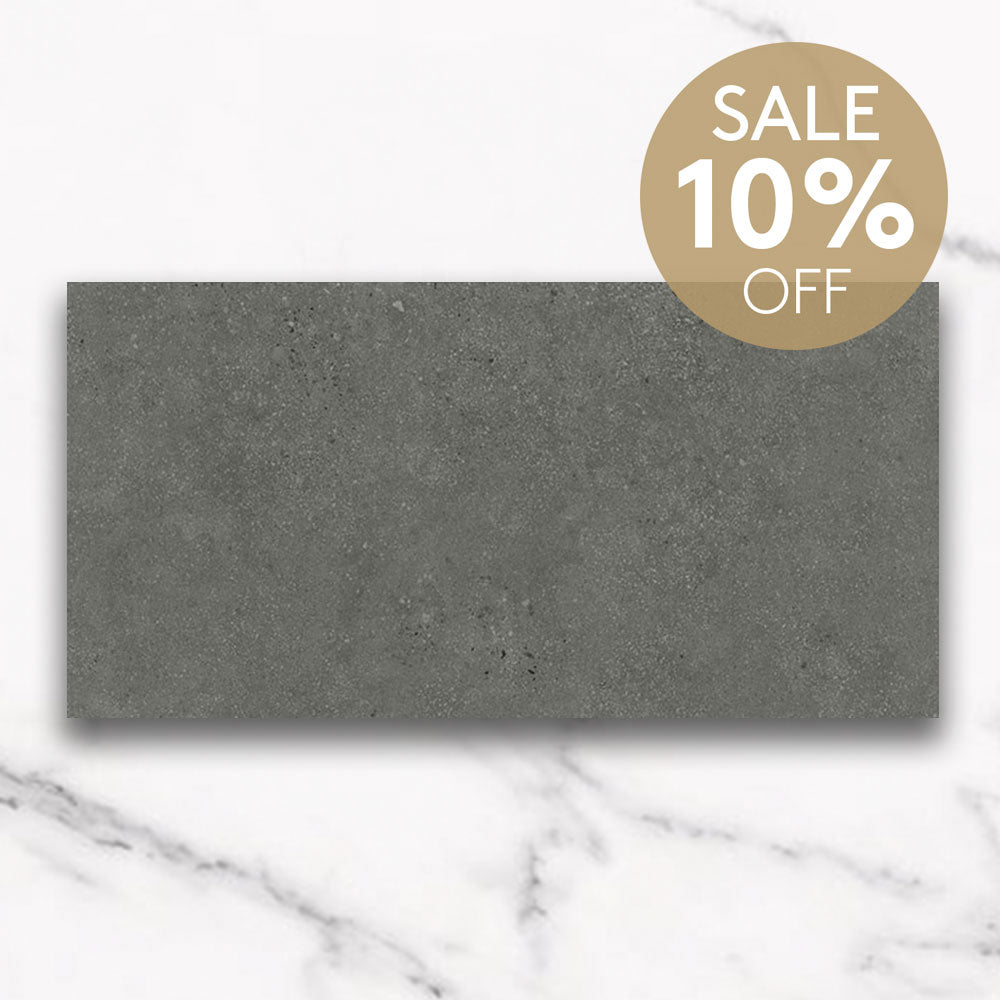 Galway Charcoal 300x600 Matt Concrete Look Porcelain Tile