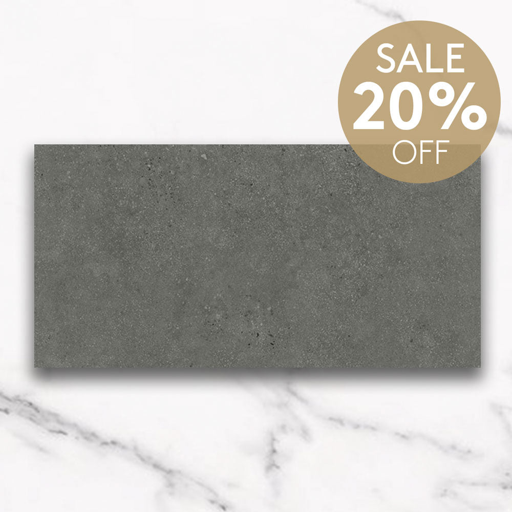 Galway Charcoal 300x600 Matt Concrete Look Porcelain Tile