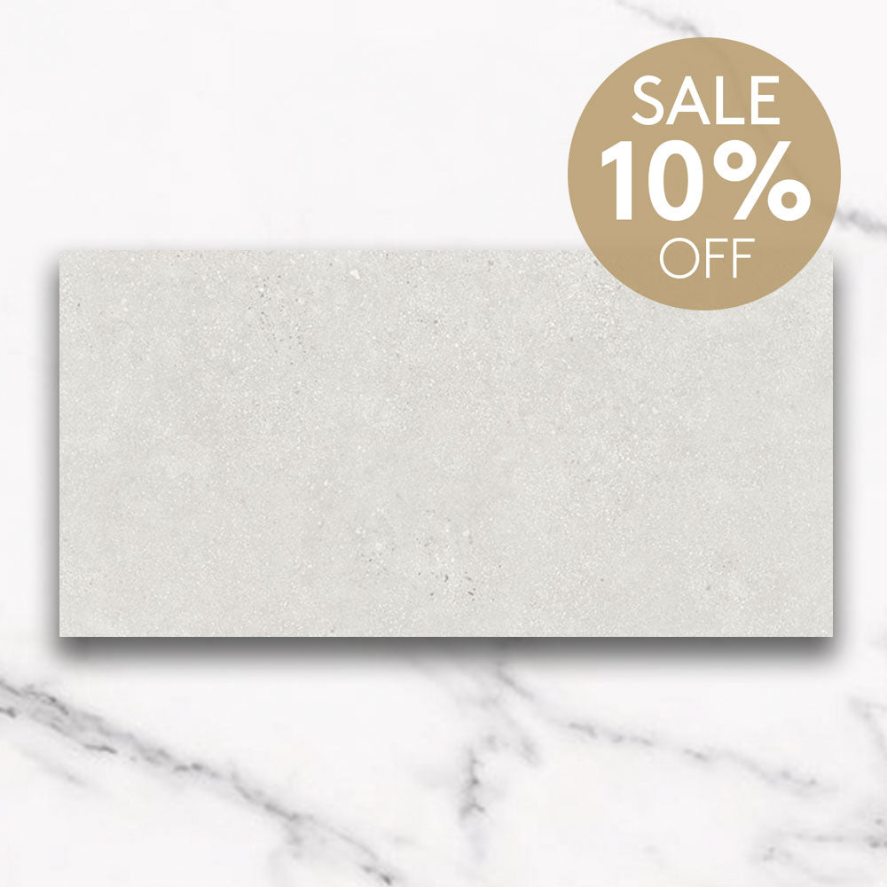 Galway White 300x600 Matt Concrete Look Porcelain Tile