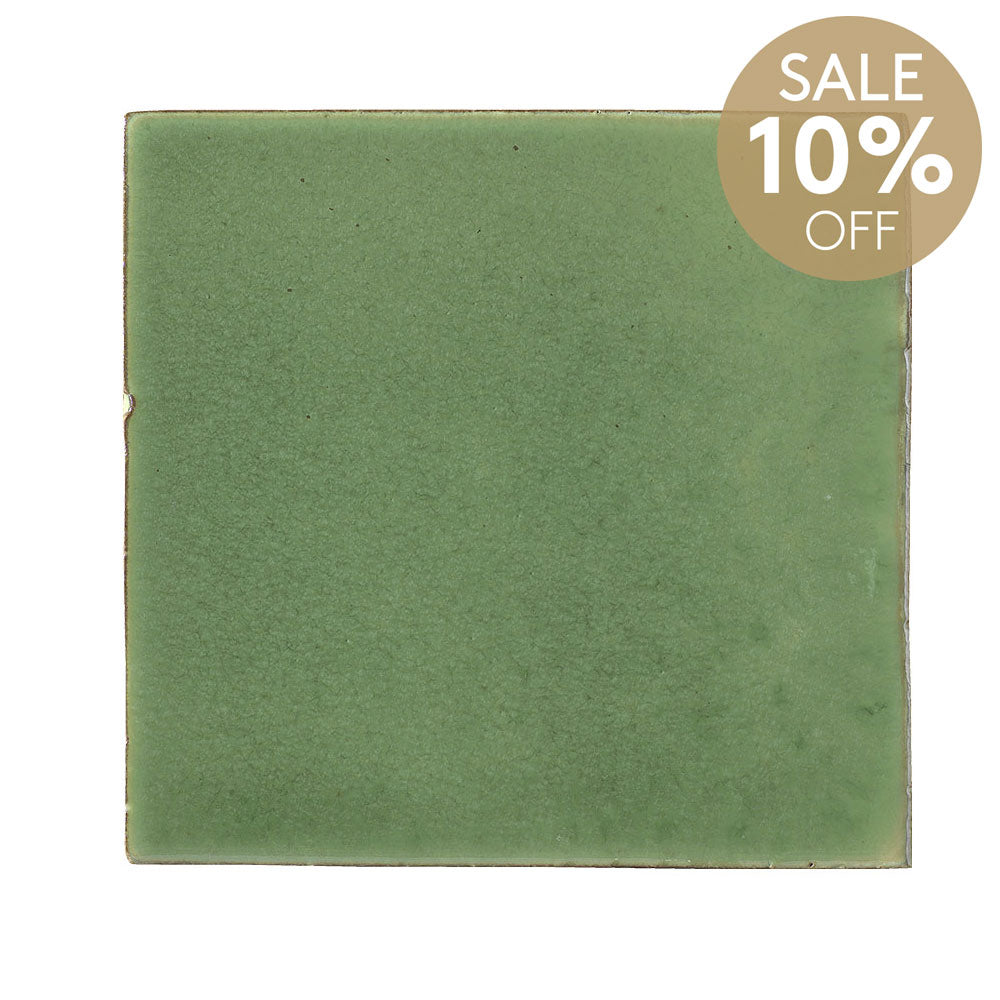 Havana Emerald Green 150X150 Hand Made Zellige Gloss Tile