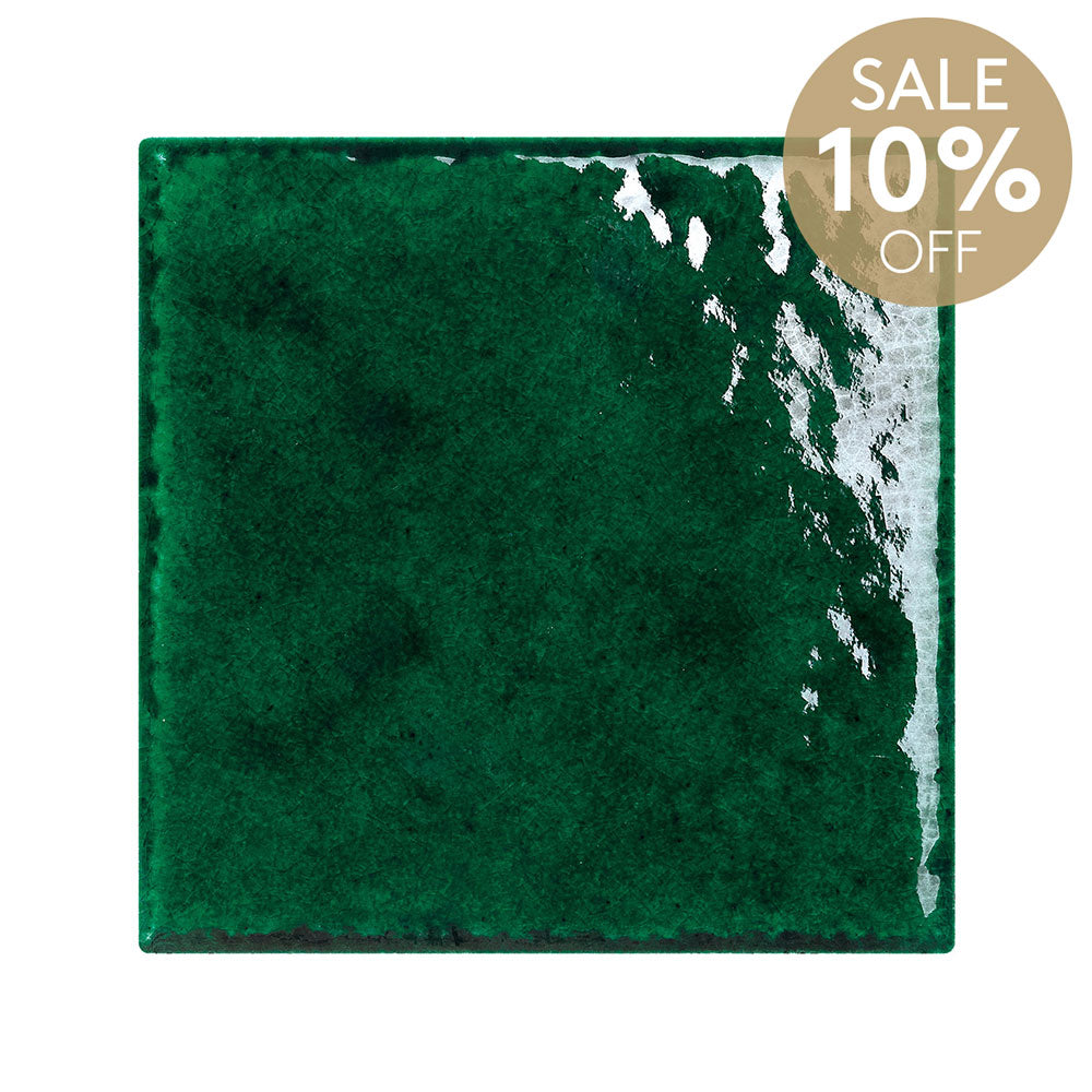 Havana Hunter Green 150X150 Hand Made Zellige Gloss Tile