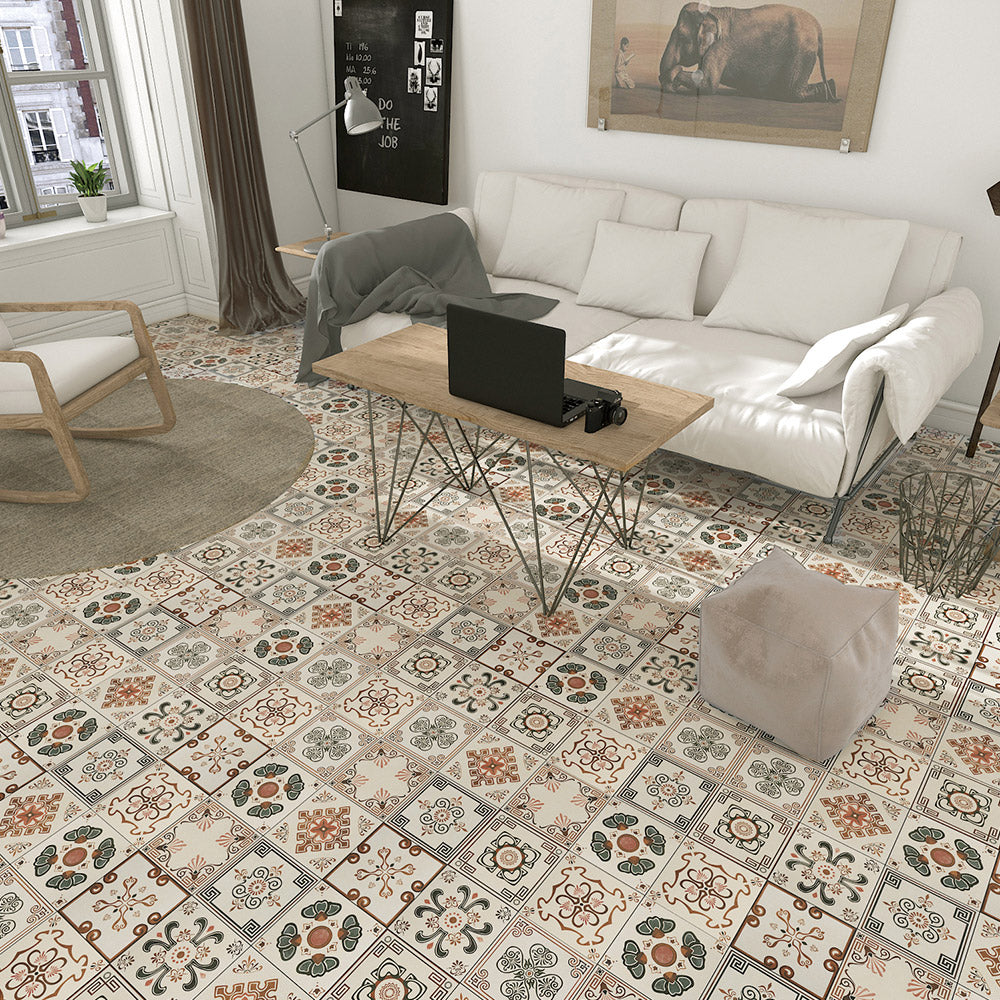 Heritage Domus Encaustic Look 200x200 Matt Tile