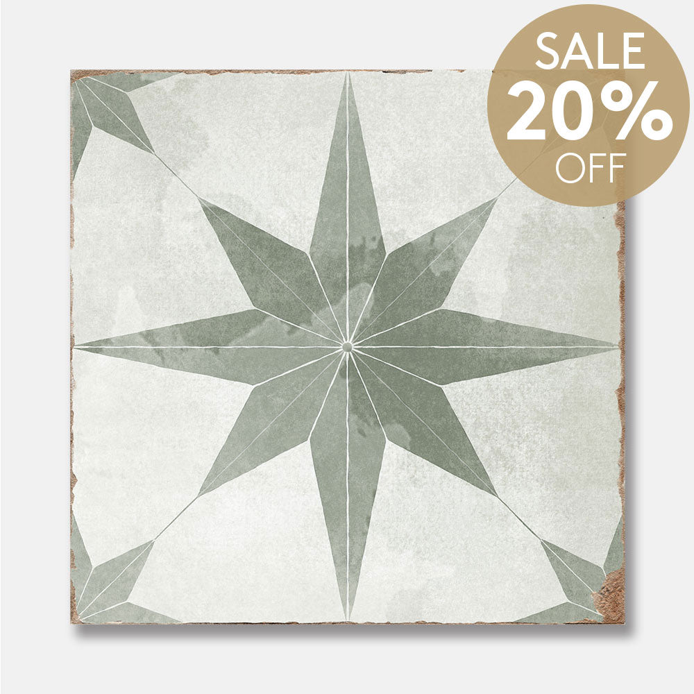 Heritage Estrella Encaustic Look 200x200 Matt Tile