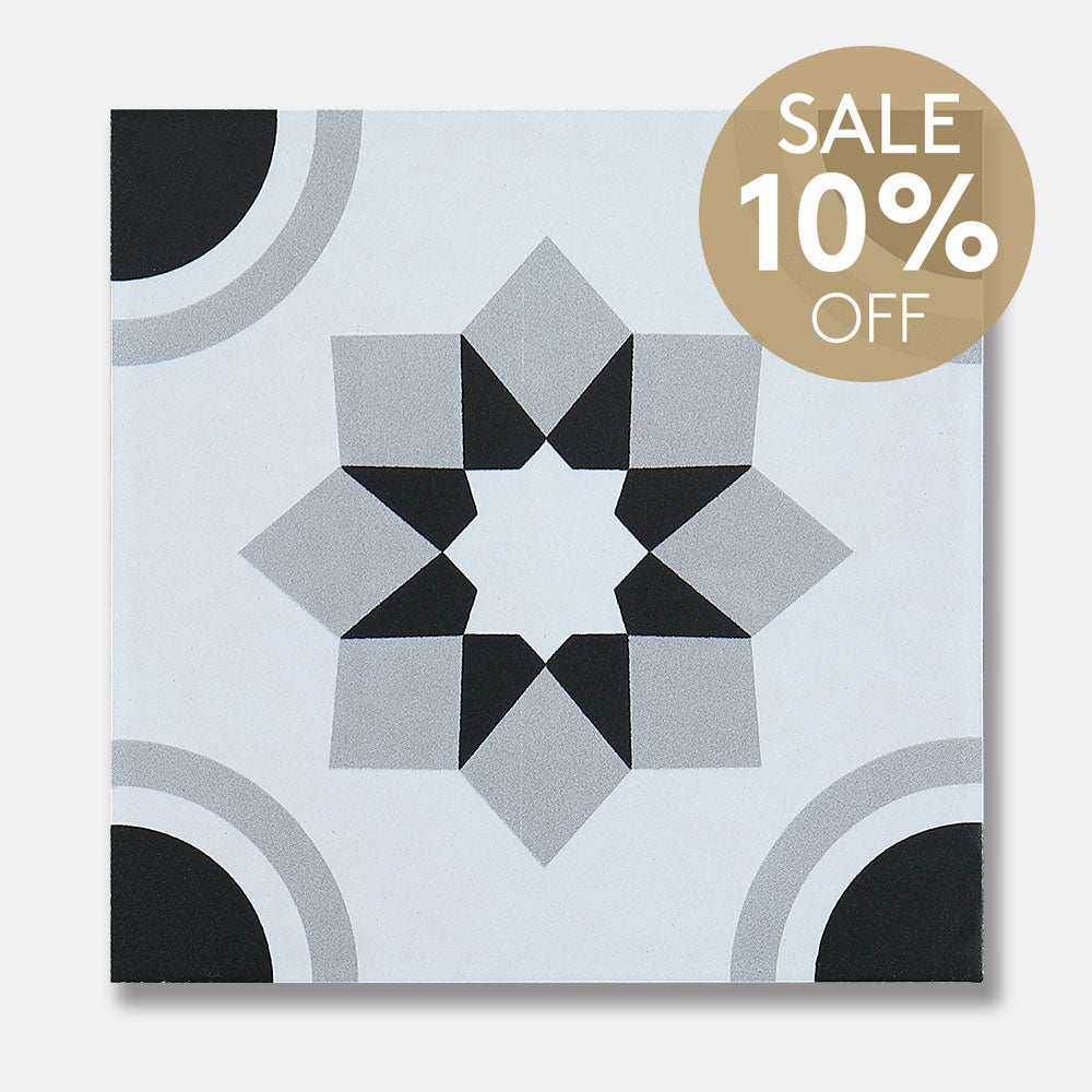 Heritage Stella Encaustic Look 200x200 Matt Tile