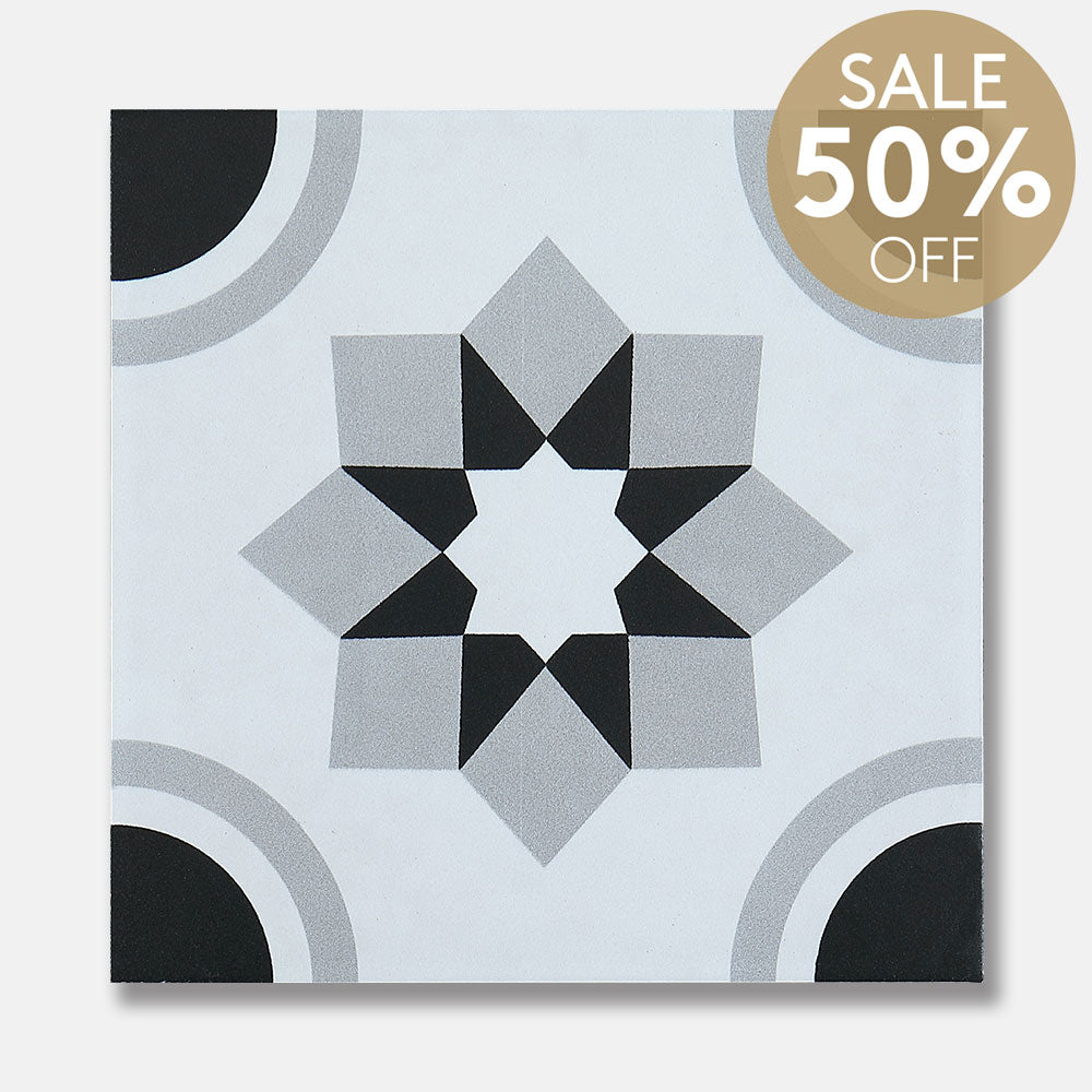 Heritage Stella Encaustic Look 200x200 Matt Tile