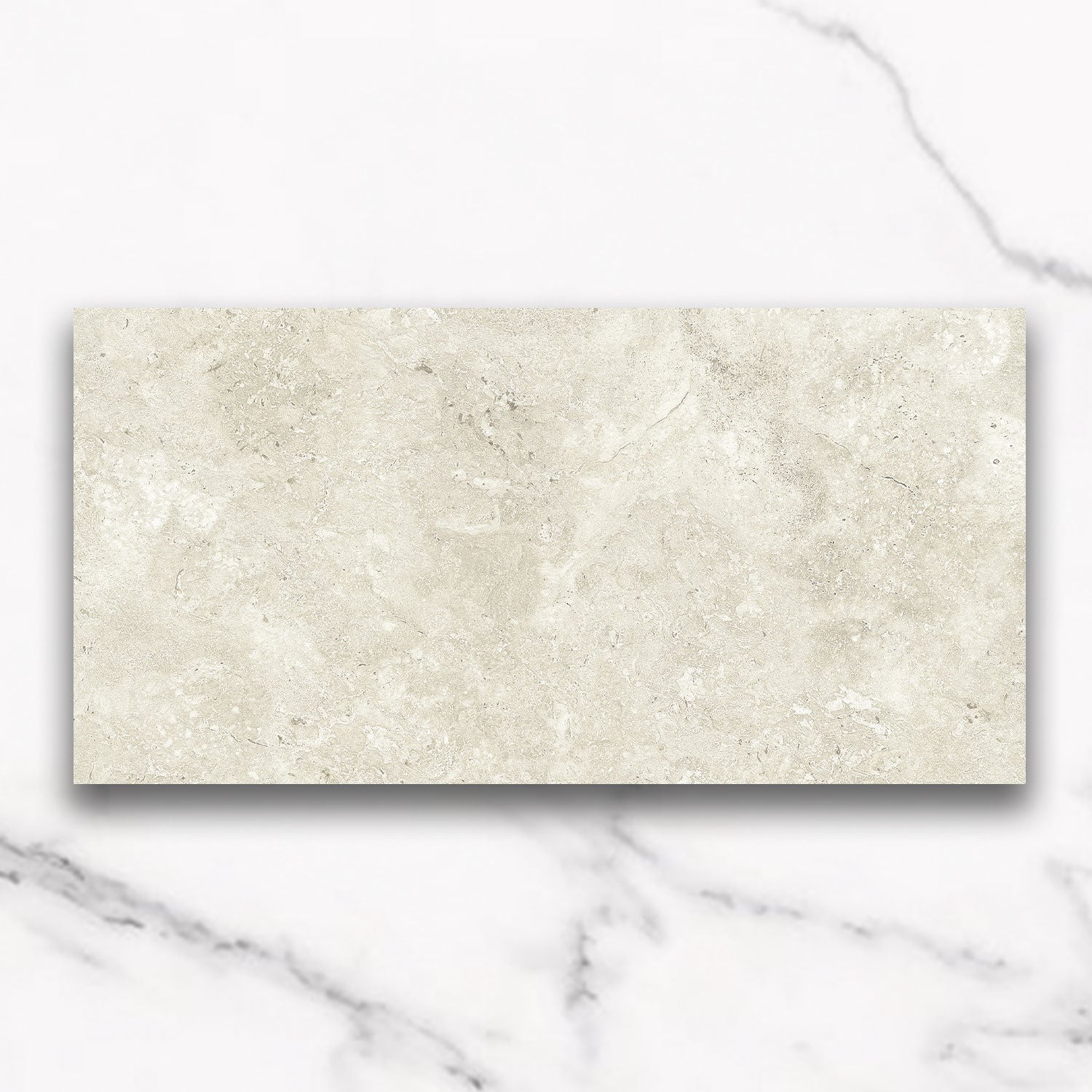 Kronos Light Bianco 300X600 CC Travertine Look Matt Porcelain Tiles