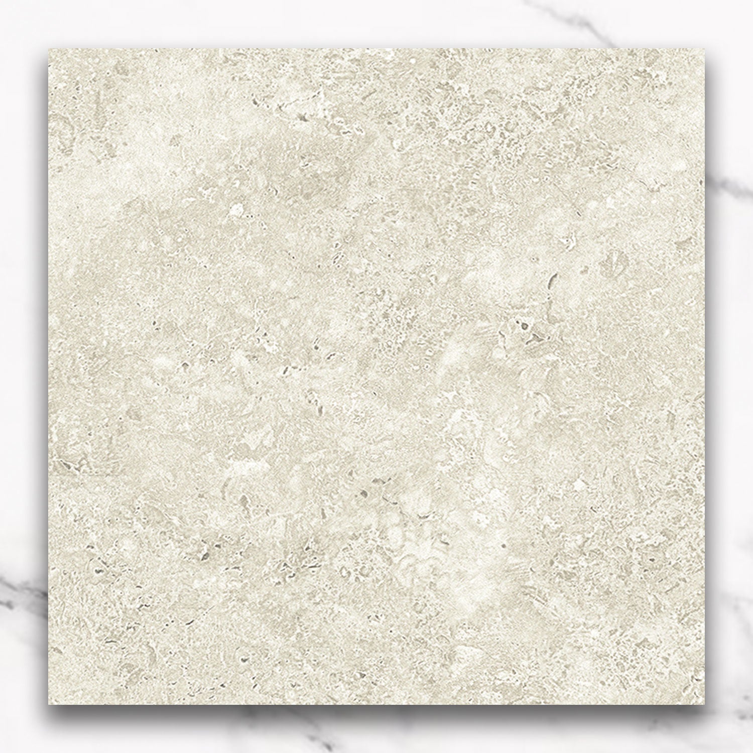 Kronos Light Bianco 600X600 CC Travertine Look Matt Porcelain Tiles