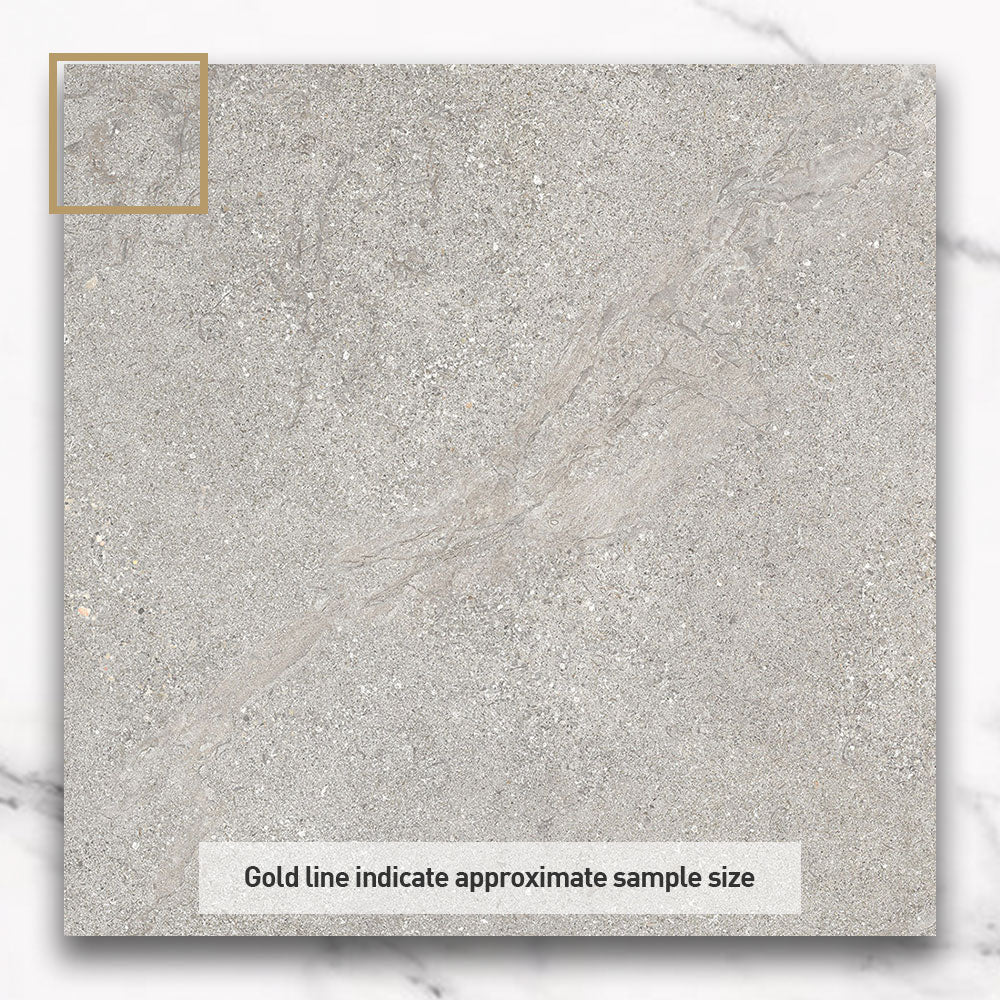 Limestra Light Grey 600x600 Honed Limestone Look Porcelain Tile