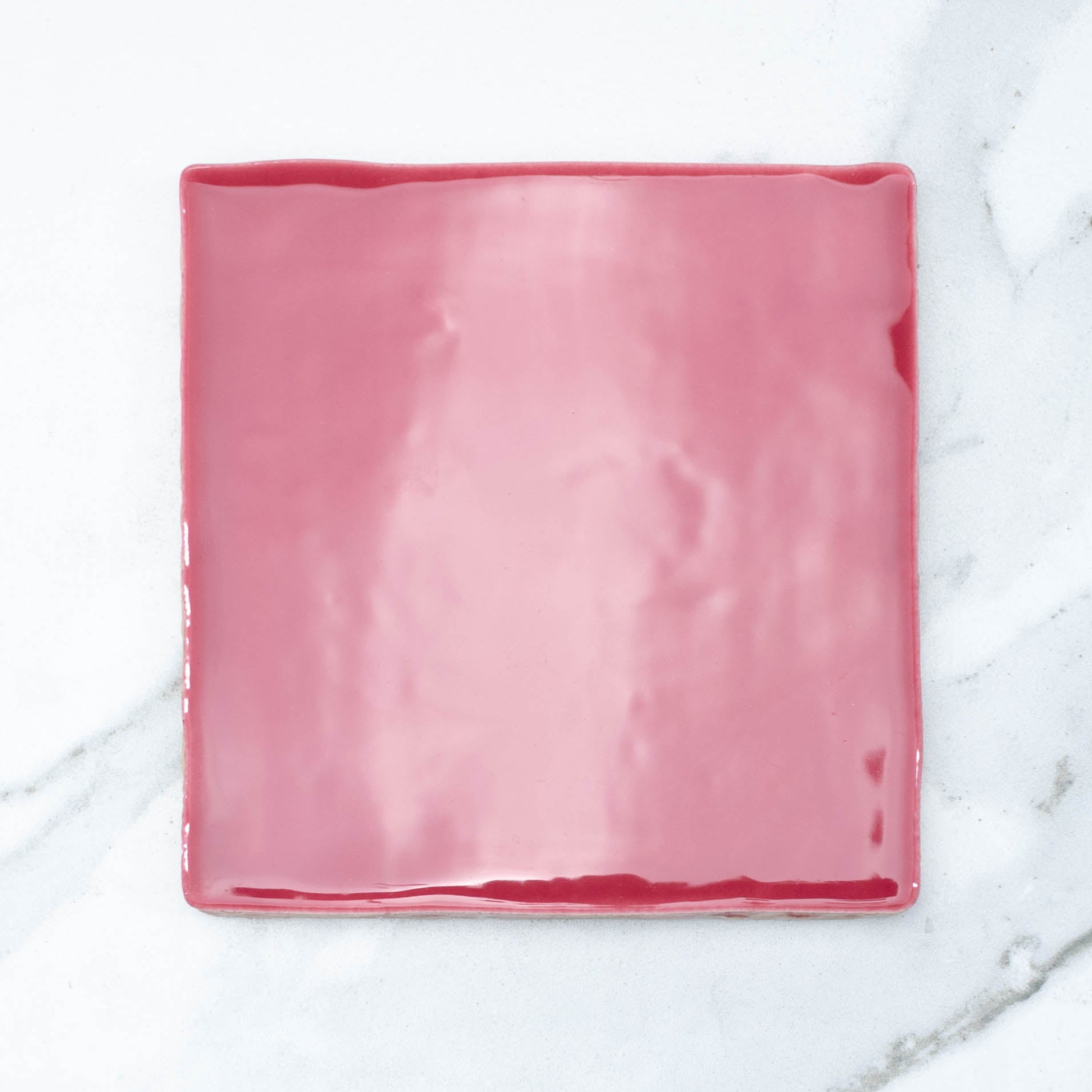 Manhattan Hot Pink Dark 100x100 Gloss Subway Tile