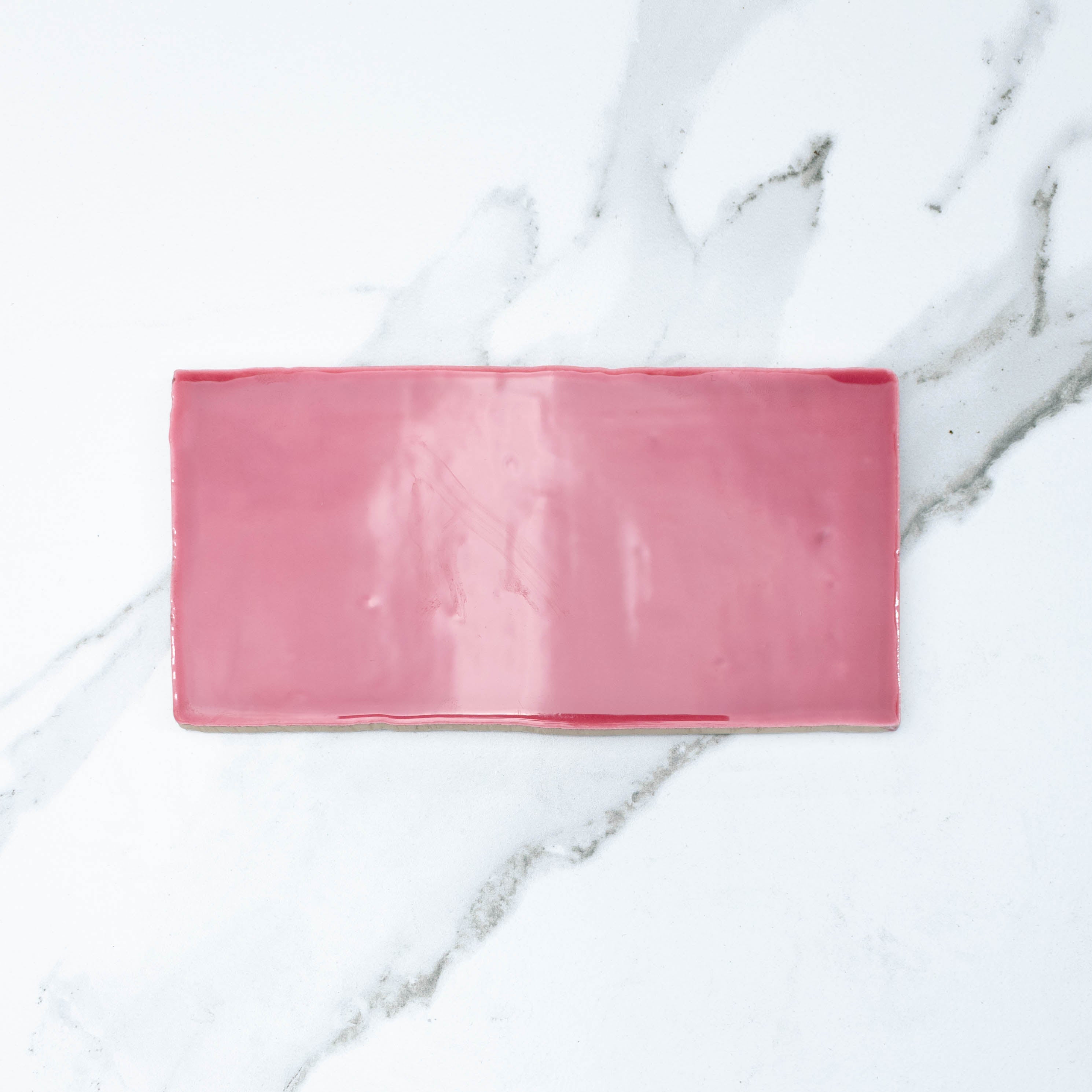 Manhattan Hot Pink Dark 75x150 Gloss Subway Tile