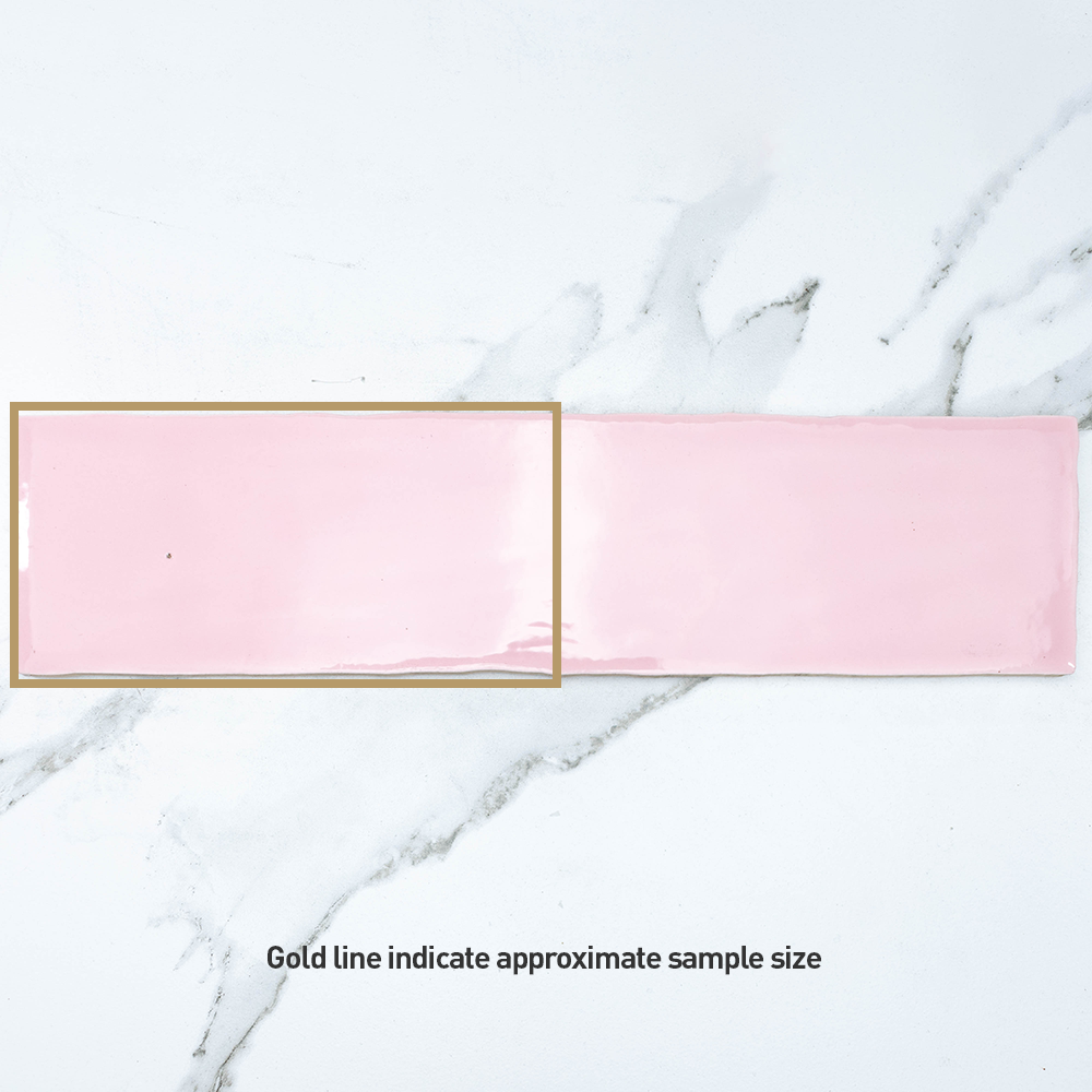 Manhattan Rosa Pink 75x300 Gloss Subway Tile