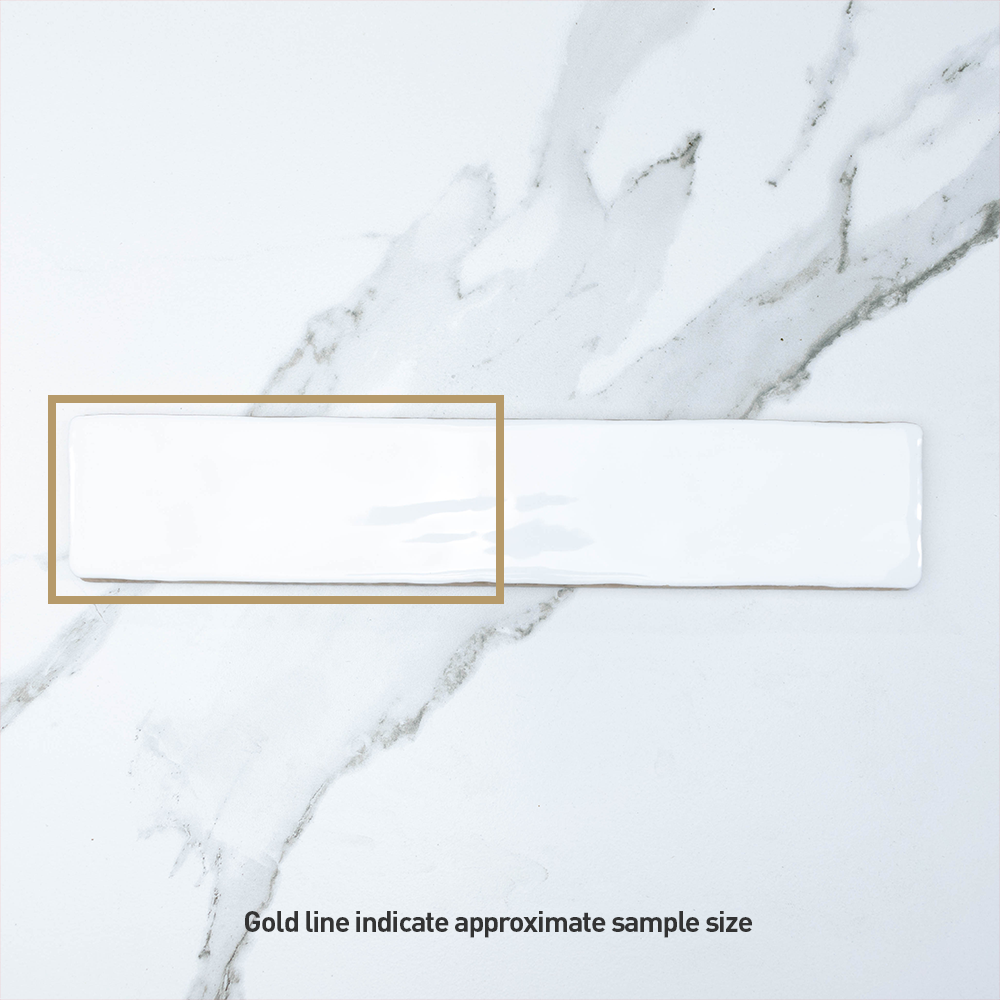 Manhattan White 250x50 Gloss Subway Tile