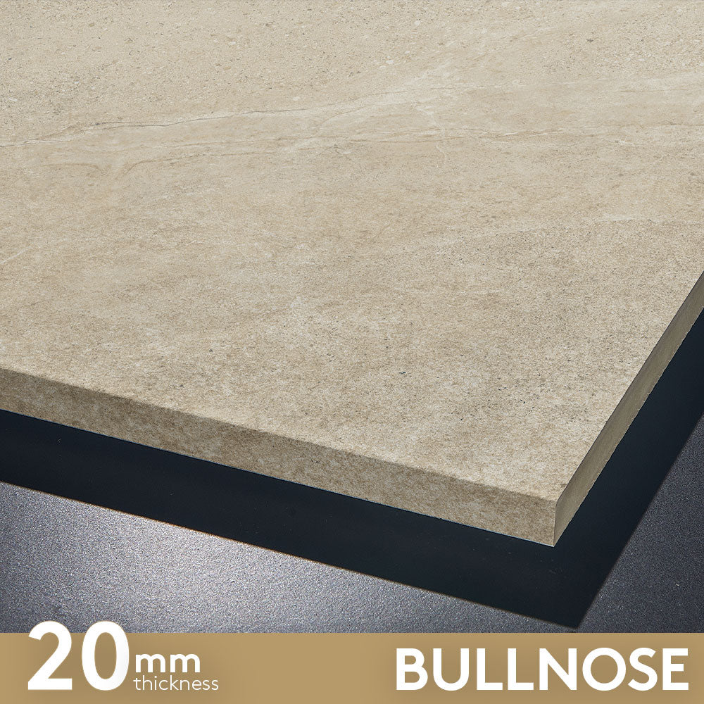 Magione Sand 400X600x20 Outdoor Porcelain Pencil Edge Bullnose (per piece)