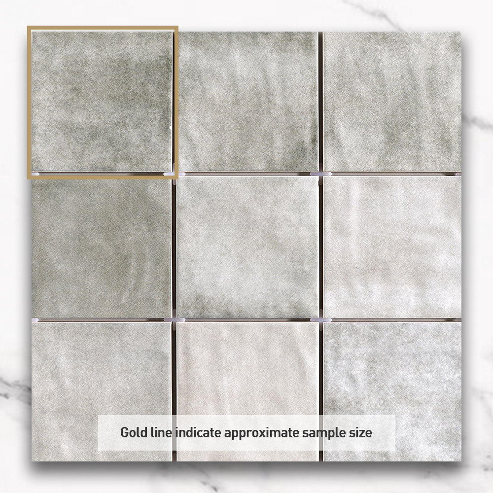 Marrakesh Ash Grey 120X120 Zellige Matt Square Tile