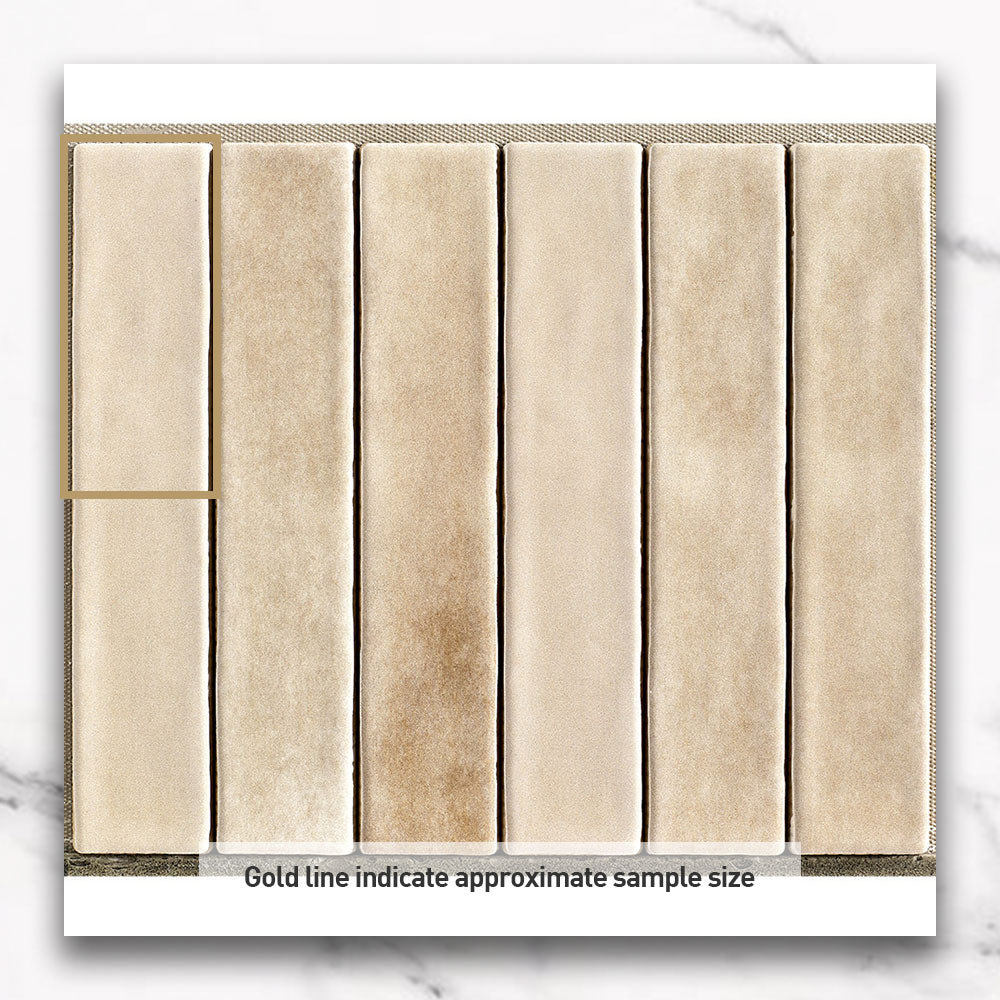 Marrakesh Beige 250x50 Zellige Matt Subway Tile