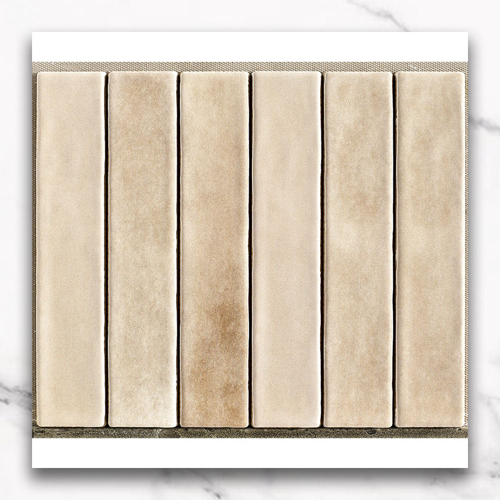 Marrakesh Beige 250x50 Zellige Matt Subway Tile