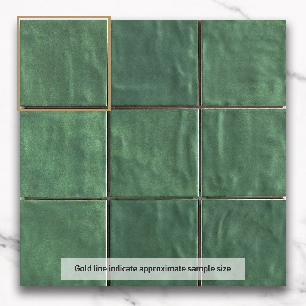 Marrakesh Green 120X120 Zellige Matt Square Tile