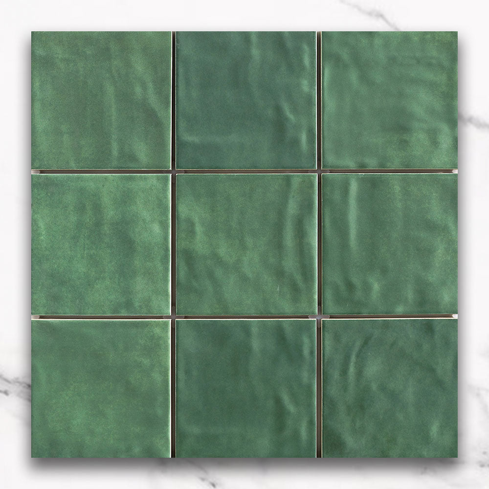 Marrakesh Green 120X120 Zellige Matt Square Tile