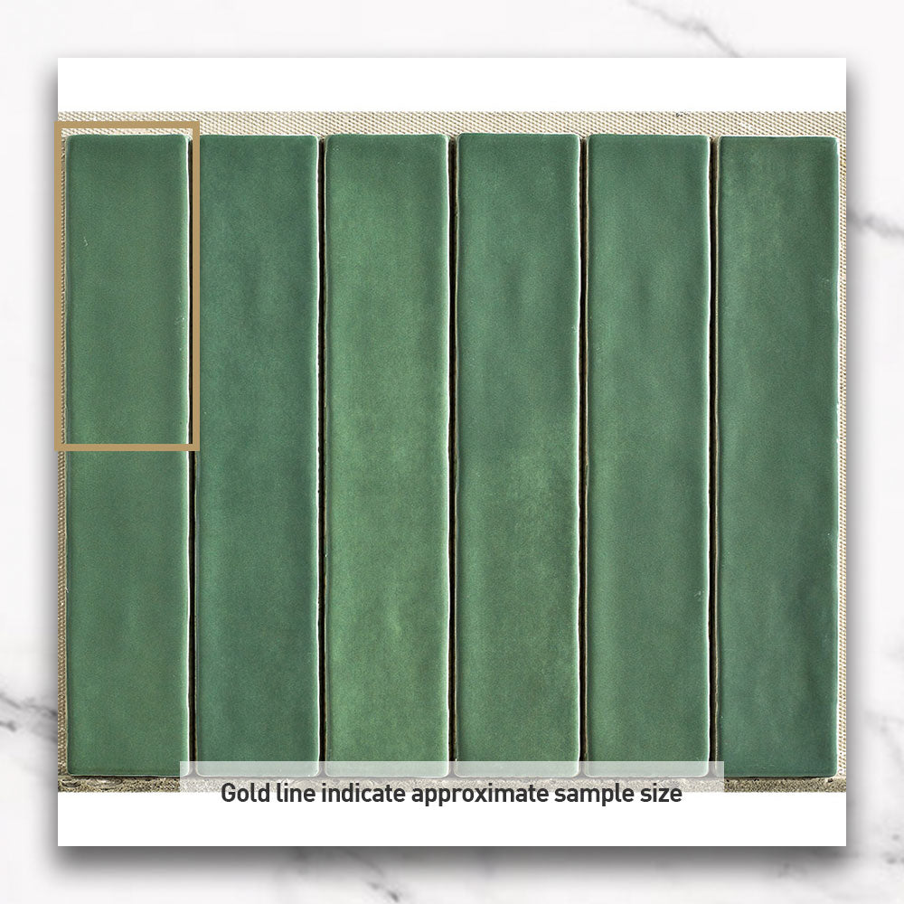 Marrakesh Green 250x50 Zellige Matt Subway Tile