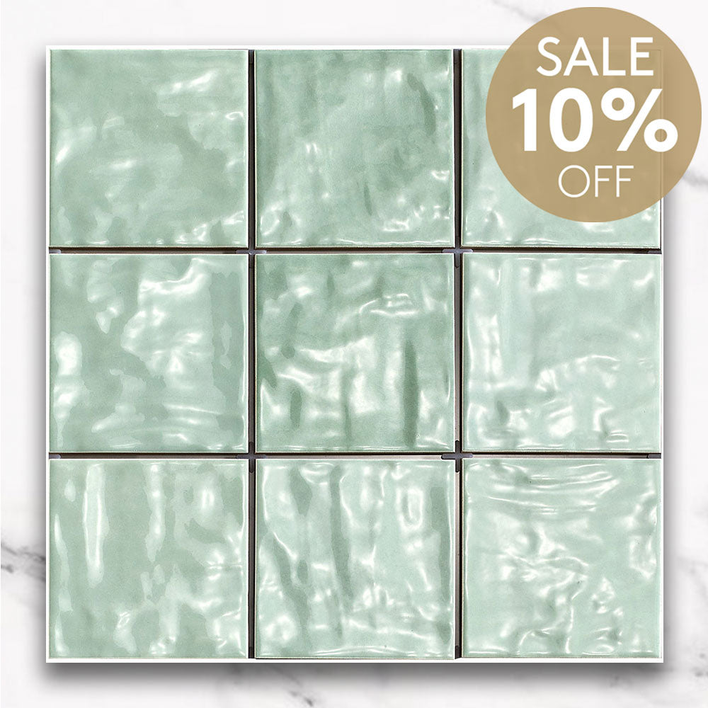 Marrakesh Mint 120X120 Zellige Gloss Square Tile