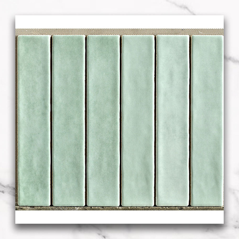 Marrakesh Mint 250x50 Zellige Matt Subway Tile