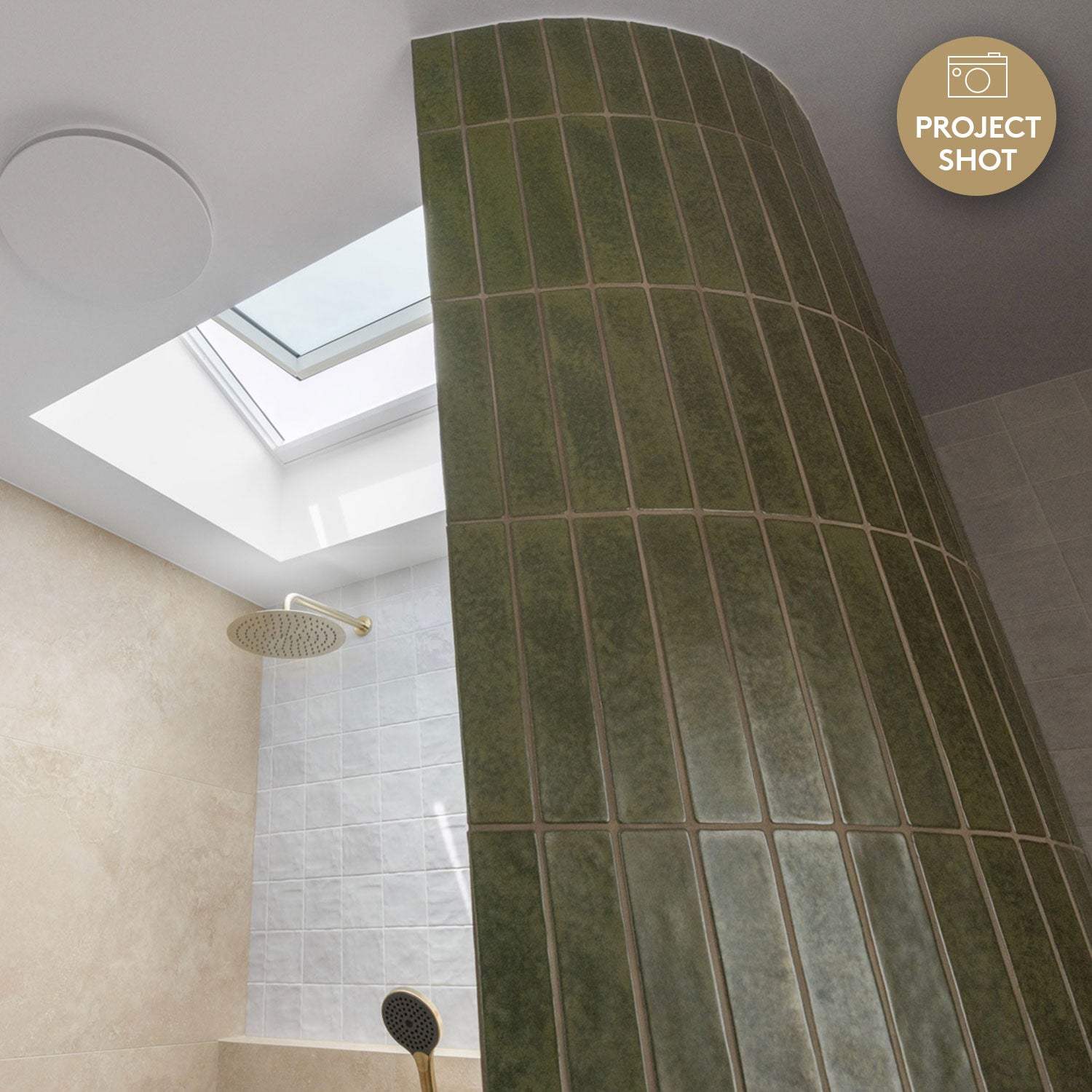 Marrakesh White 120X120 Zellige Gloss Square Tile