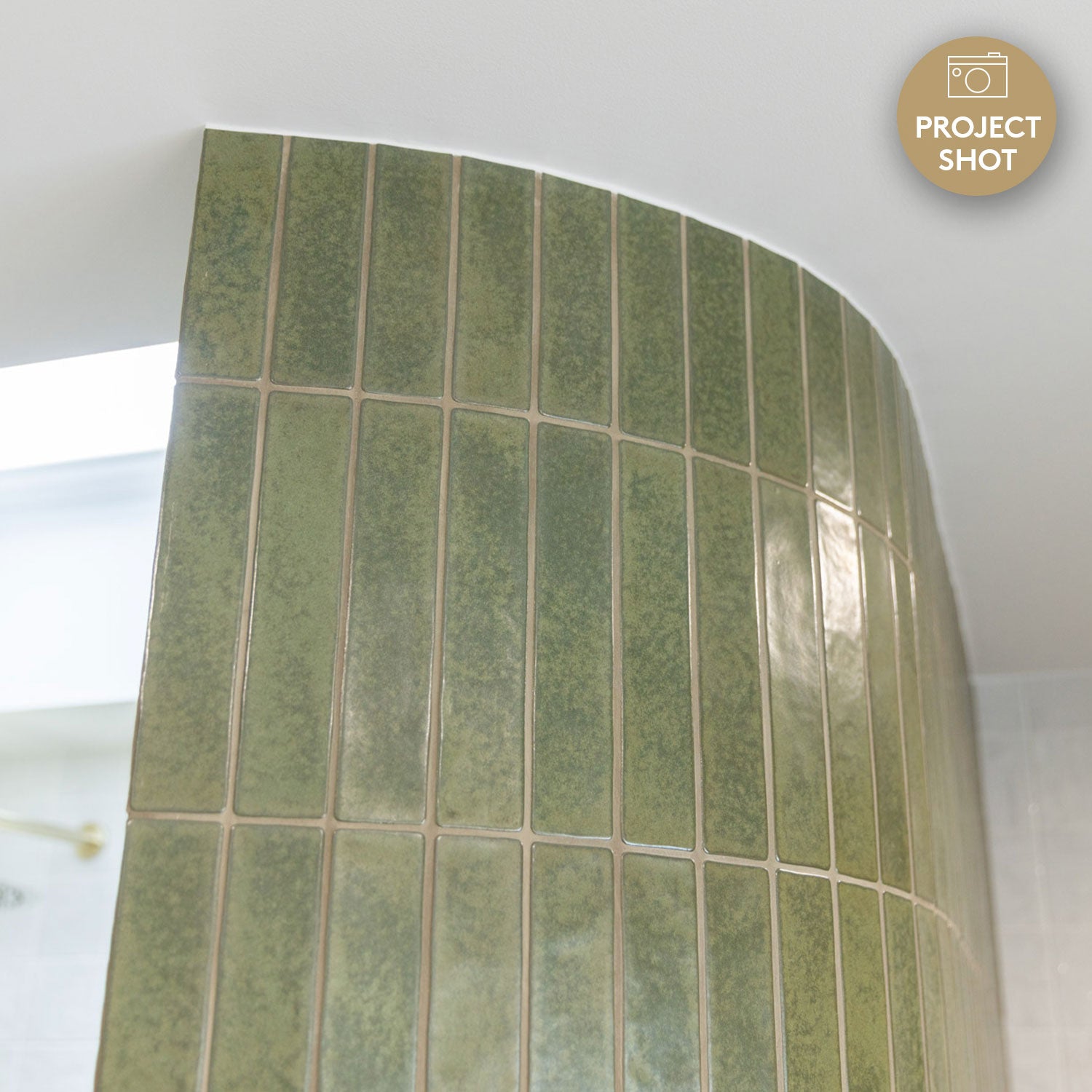 Mykonos Sage Green 50X250 Zellige Matt Hand Made Subway Tile