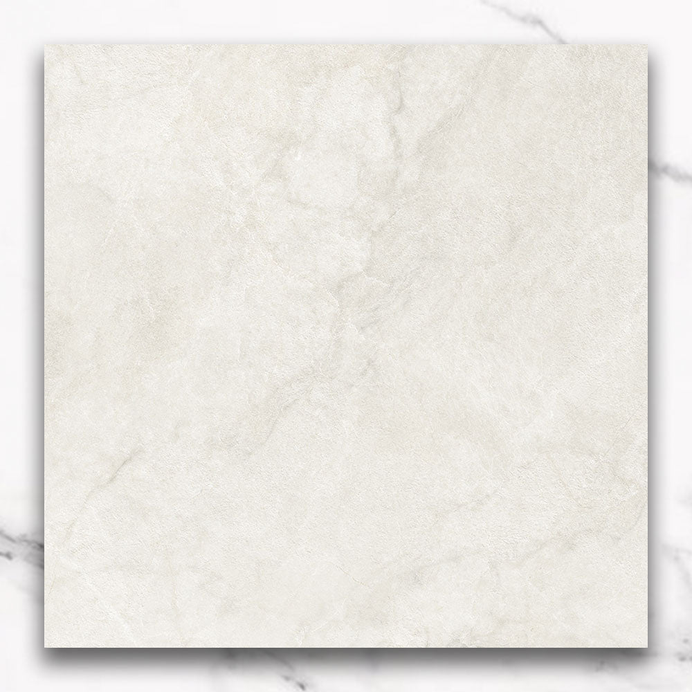 Messina Bianco 600x600 Matt Stone Look Porcelain Tile