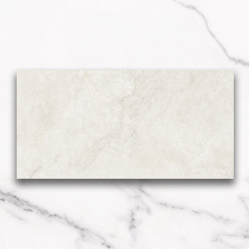 Messina Bianco 300x600 Matt Stone Look Porcelain Tile