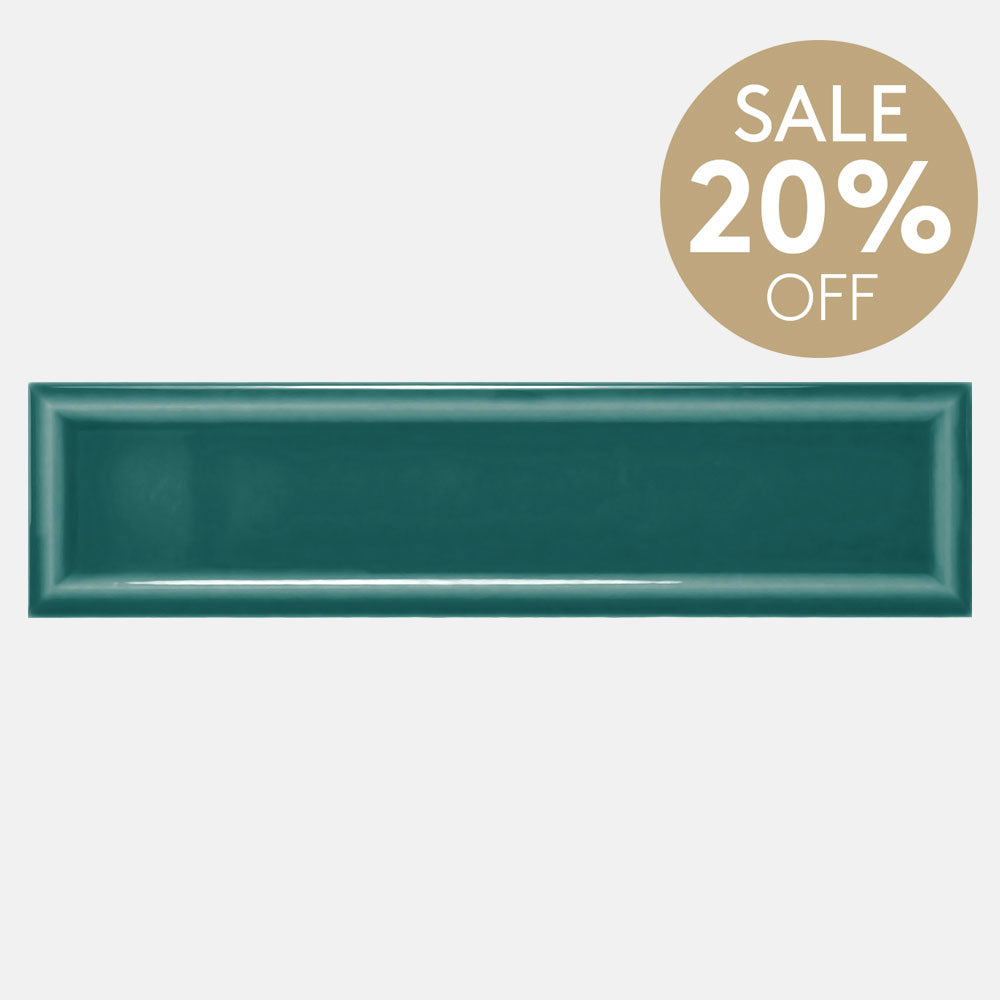 Metro Dark Green Frame 68x280 Gloss Subway Tile