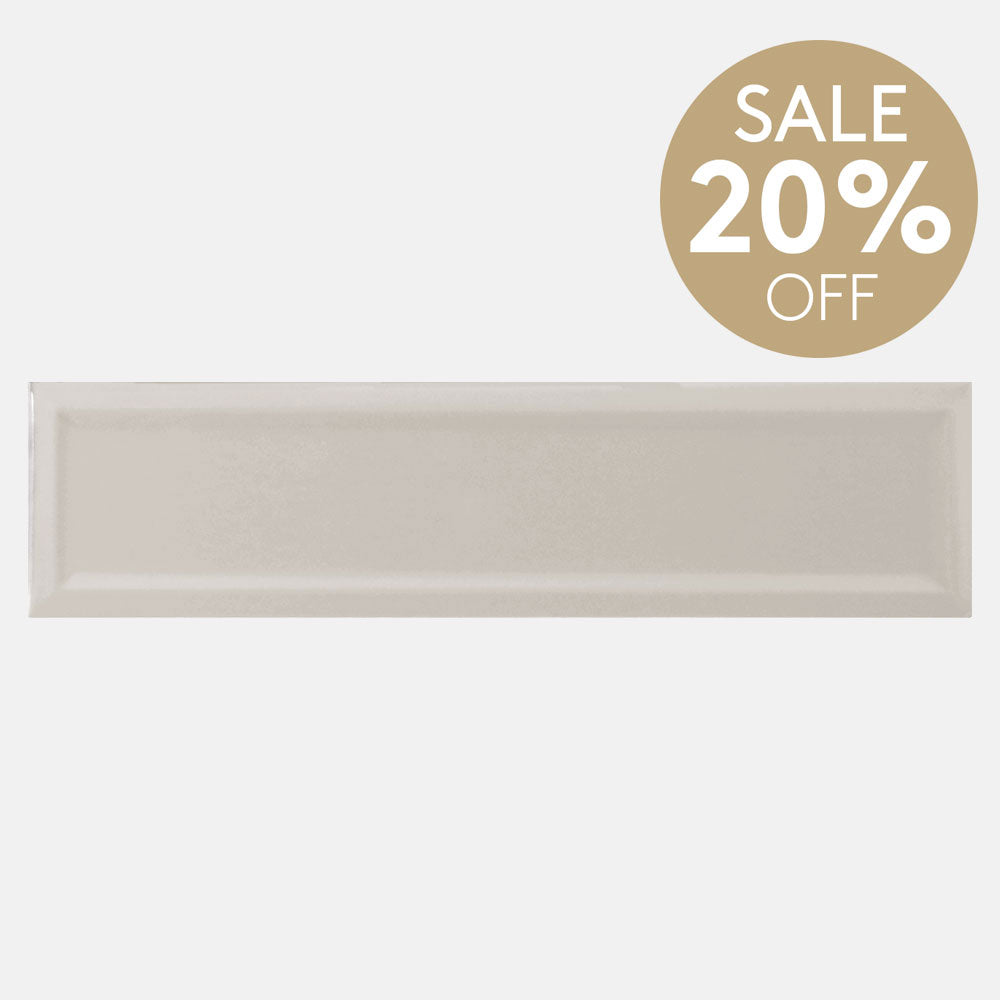 Metro Light Grey Frame 68x280 Matt Subway Tile
