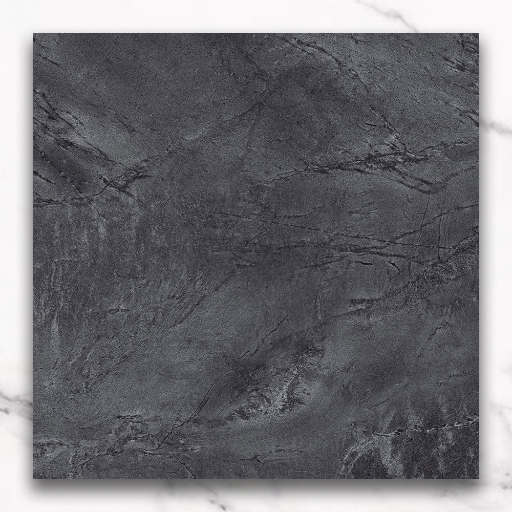 Mondial Graphite 600x600 Stone Look Lappato Porcelain Tile
