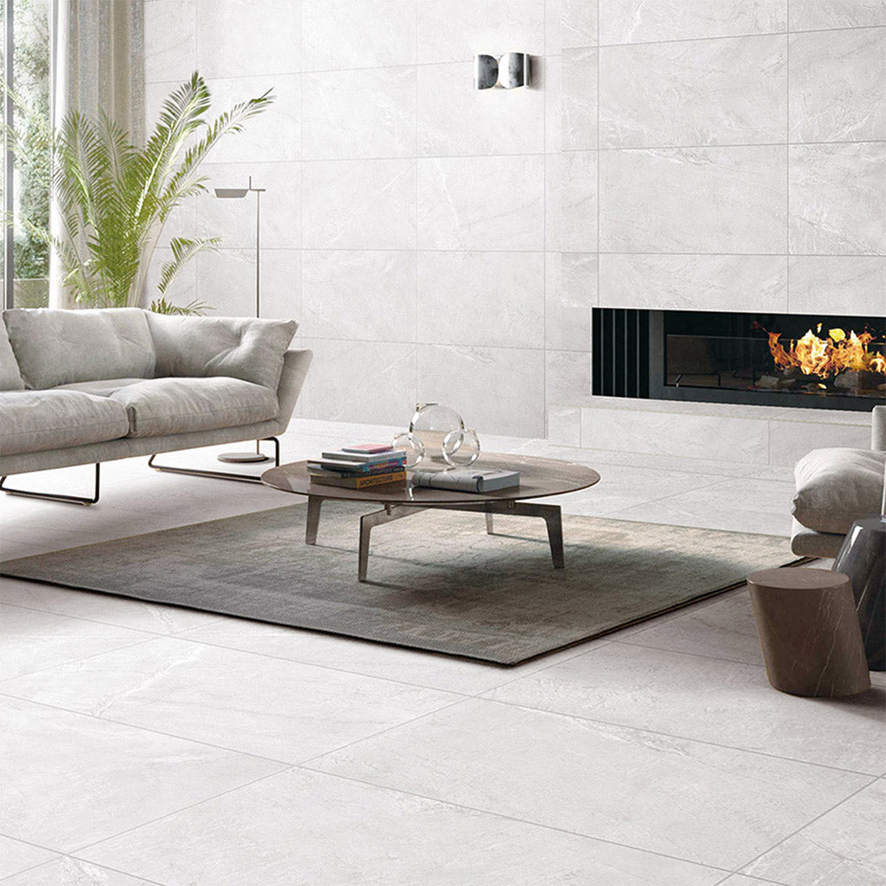Mondial White 300x600 Stone Look Outdoor Porcelain Tile