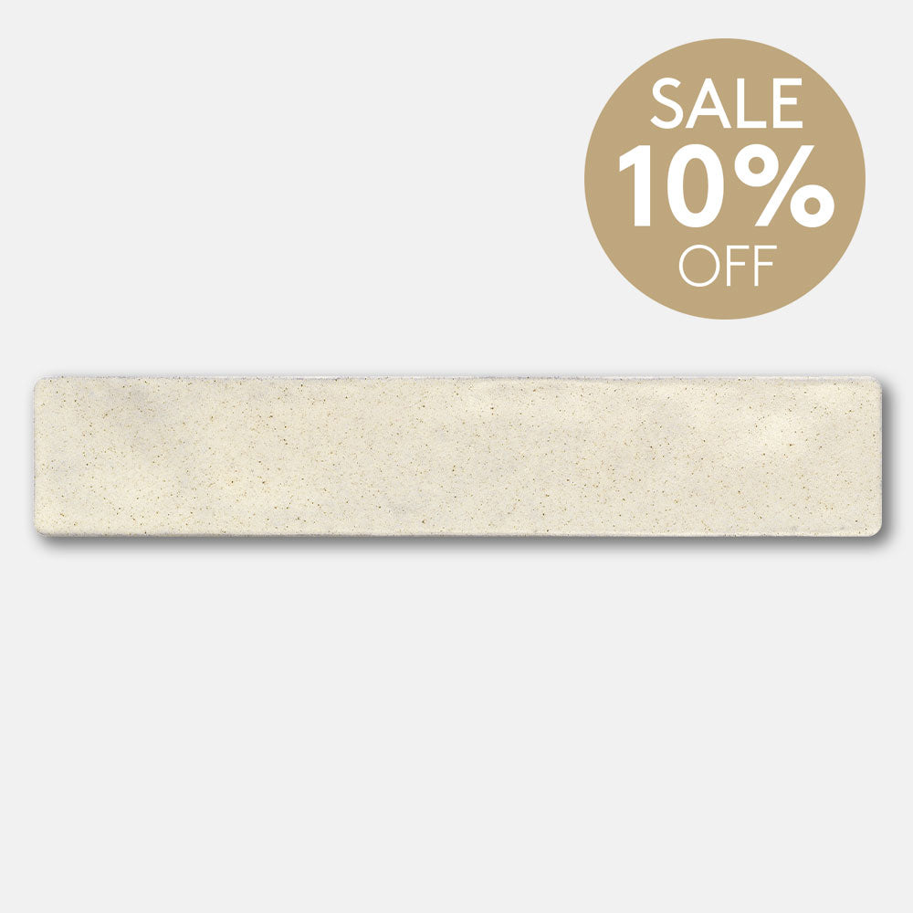 Mykonos Snow White 50X250 Zellige Matt Hand Made Subway Tile