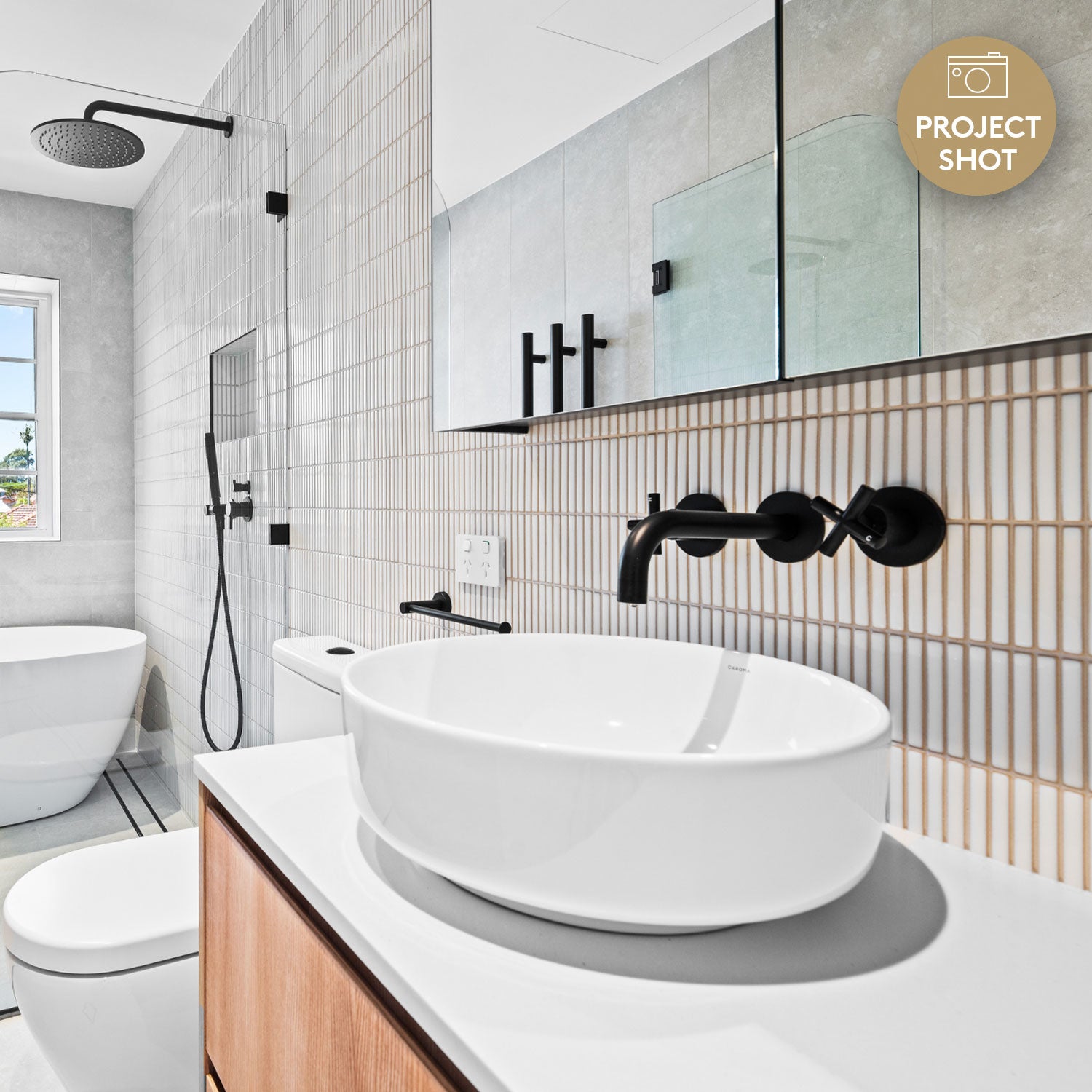 Nara White Kit Kat Matt Mosaic Tile