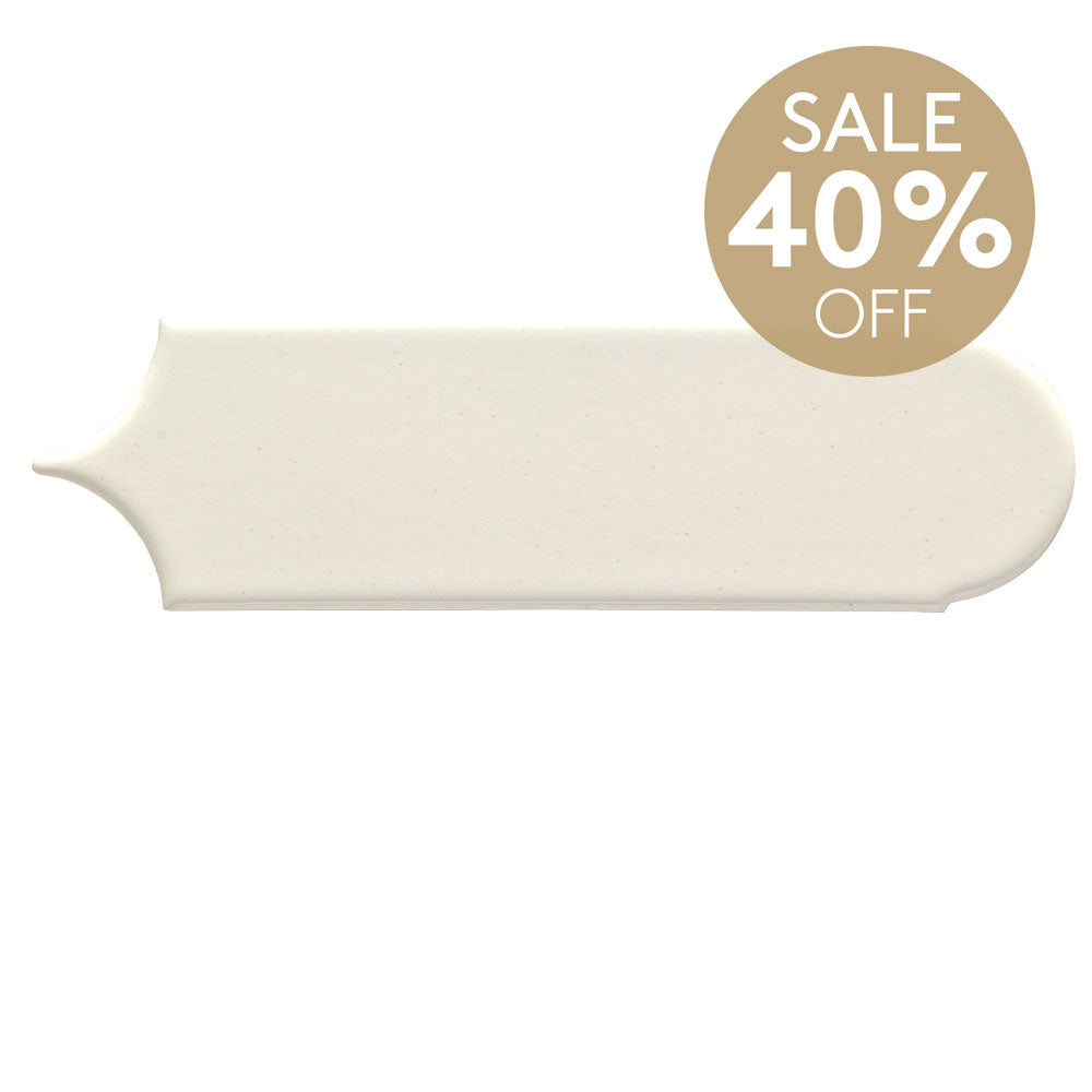 Olympus White Feather 85x300 Hand Made Gloss Tile