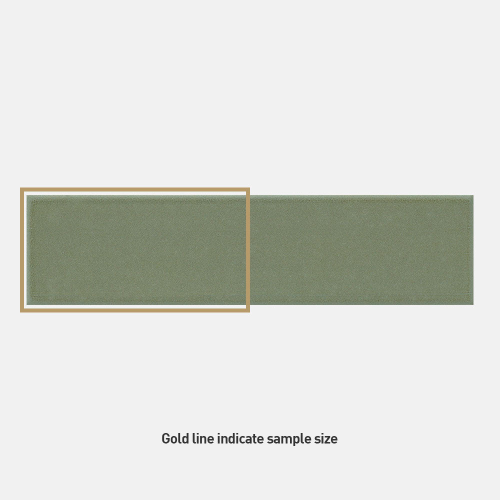 Osaka Mix Shade Forest Green 75x300 Matt Subway Tile