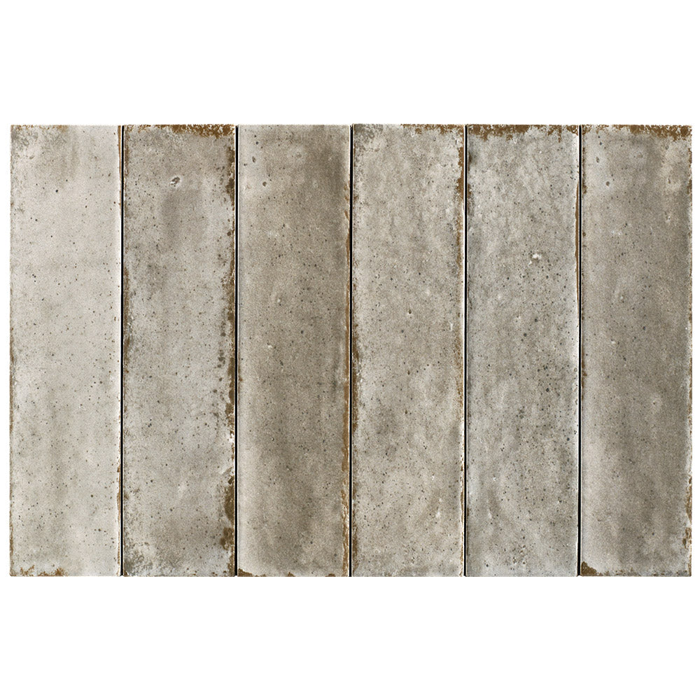 Ravello Misty Grey 60x240 Zellige Matt Subway Tile