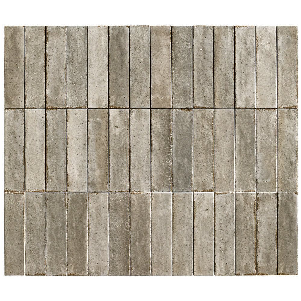 Ravello Misty Grey 60x240 Zellige Matt Subway Tile