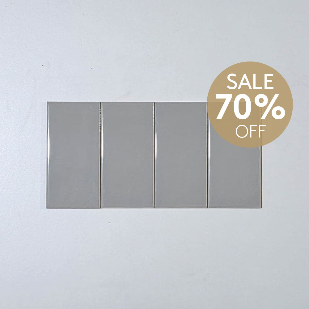 Piccolo Grey 75x150 Gloss Subway Tile