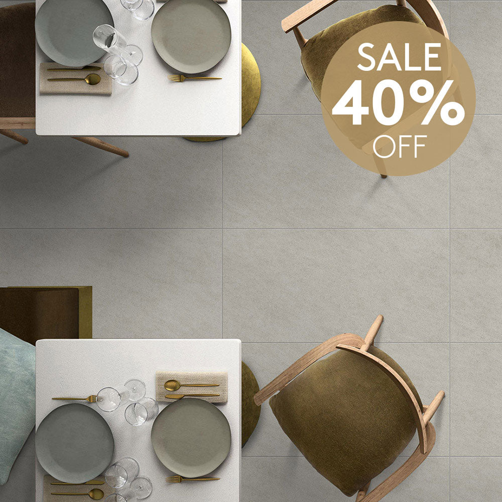 Questi Grey 450x450 Matt Porcelain Tile